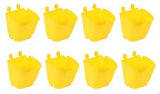 Cappl 8 Vertical Garden Pot | Wall Hanging Planter (Small, Set Of 8, Yellow)