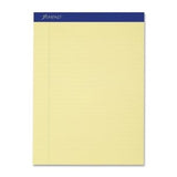 Recycled Perforated Legal Ruled Pads, 15#, Letter Size, Canary, 50/Pad AMP20270