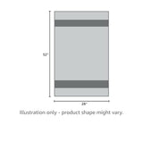 Q-Tees Velour Beach Towel - Black, One Size