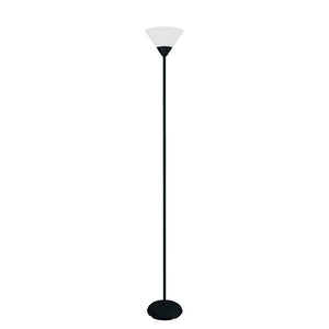 Simple Designs Lf1011-Blk 1 Light Stick Torchiere Floor Lamp, Black
