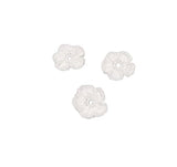 Kalka Traders Crochet Flower Appliques, White, 25 Pieces, 2.5 Cm Diameter, Handmade Lace Patches For Diy Crafts