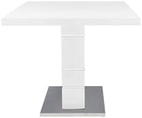 New Spec Glossy Dining Table With Perdestal Legs