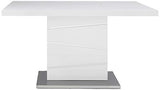 New Spec Glossy Dining Table With Perdestal Legs
