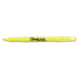 Accent Pocket Style Highlighter, Chisel Tip, Fluorescent Yellow, Dozen