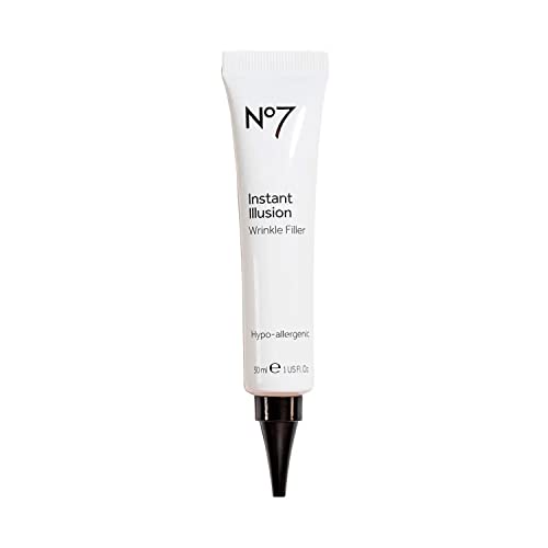 No7 Instant Illusion Wrinkle Filler - Smoothes + Blurs Fine Lines and Wrinkles - Skin Plumping Anti Wrinkle Treatment - Younger 