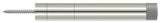 Deltana BDS450U14 Extension Baseboard Door Bumper; Solid Brass; Bright Nickel Finish