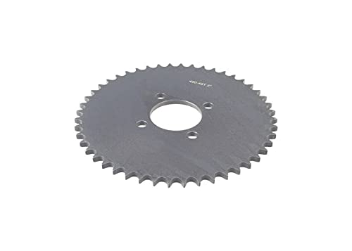 Alveytech Rear Wheel #40/41/420 Chain 48 Tooth Sprocket For Go-Karts - Replacement Mini Bike Accessories, Durable Metal, Gas Eng