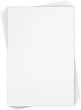 Reskid White Cardstock Thick Paper - Blank Heavy Weight 125 lb Cover Card Stock - 50 Pack (8x10)