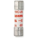 Bussmann FWC-25A10F, 25 Amp (25A) 600V, Fast Acting, 5AG Midget (10.3 mm x 38.1 mm)