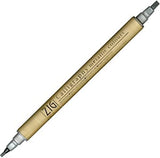 Zig Memory System Metallic Twin Marker (Silver) with 2 mm & 3.5 mm tip Hand lettering, card making, title designs for journaling