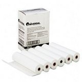 Universal Direct Thermal Printing Fax Paper Rolls, 0.5 Core, 8.5 x 98 ft, White, 6/Pack
