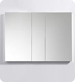 Fresca Bath 50 W X 36 H Modern Bathroom Medicine Cabinet With Mirrors, Recessed Or Wall-Mount Installation, 8 Adjustable Gla