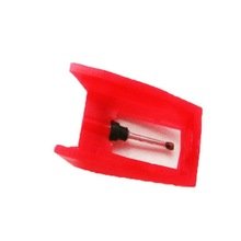 TechPlay Pack of 2, Roby Ceramic Needle for Turntables (2 Pack Red)