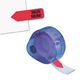 RediTag 81024 Arrow Message Page Flags in DispenserSign Here Red 120 Flags/Dispenser