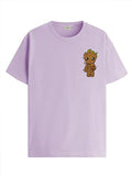 ADRO Tshirt for Men | Anime T Shirt for Men | 100% Cotton Tshirt | Graphic Printed T-Shirt | Chest Printed Tshirt | Groot Anime Tshirt | T-Shirts| RN24-STICK-GROO-PU-M Purple,Purple