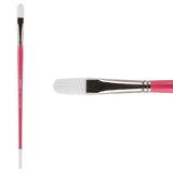 Creative Mark Pro White Soft White Filament Hair Acrylic Brushes & Sets Professional Paint Brushes for Acrylics, Gouache, Oils