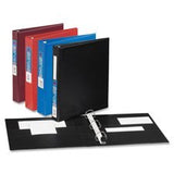6 Avery HeavyDuty Vinyl EZD Ring Reference 3Ring Binders, 2 Capacity, Black, EA AVE79982