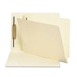  Heavyweight Folders, One Fastener, End Tab, 11 Point, Letter, Manila, 50/Box