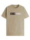 Adro Men'S Solid Regular Fit T-Shirt (Rn24-Nky-Be_Beige,BeigeApparel,2XL