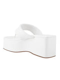 Shoetopia Retro Style White Platform Heels For Women & Girls /Uk8,White,6,B0BY6XB16C