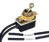 B&P Lamp OnOff Brass Toggle Switch