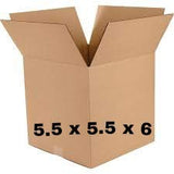 BOTAD 3 Ply Plain Corrugated Golden Box/Shipping Box/Gift Packaging Box 5.5 inch x 5.5 inch x 6 inch(150)