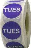 Purple Tuesday Circle Dot Stickers, 3/4 Inch Round, 500 Adhesive Labels on a Roll for Scheduling, Organization, Task Management,