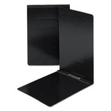 Pressboard End Opening Report Cover, Prong Clip, Legal, 2 Capacity, Black [Set of 2]