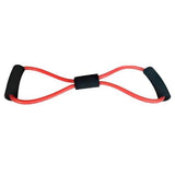 8 Bands Resistance Tube for Yoga Workout Gym Fitness Training (Red)