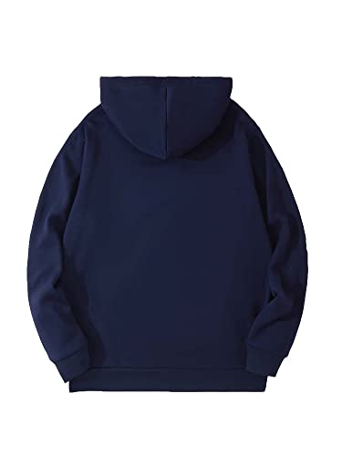 Toplot Men'S Causal Solid Woolen Blend Hoodie With Hooded Neck (Mens-Hoodie-5047-Navy Blue-S),Navy Blue,,B0BM4DT782