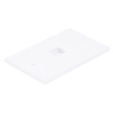 Wall Plate For Keystone_ 1 Hole White