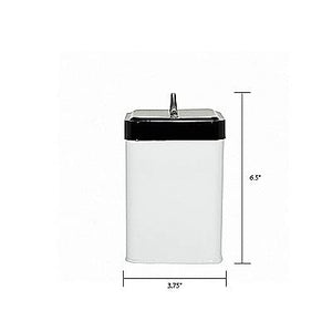Amici Pet Pet Treat Collection, , Sparky Dog Biscuits Metal Storage Canister, 36 oz, White