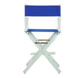 24 Director'S Chair White Frame-Royal Blue Canvas