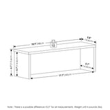 Furinno Helena 18-Inch Kitchen Counter Stackable Organizer Shelf, Marble White, Set Of 2