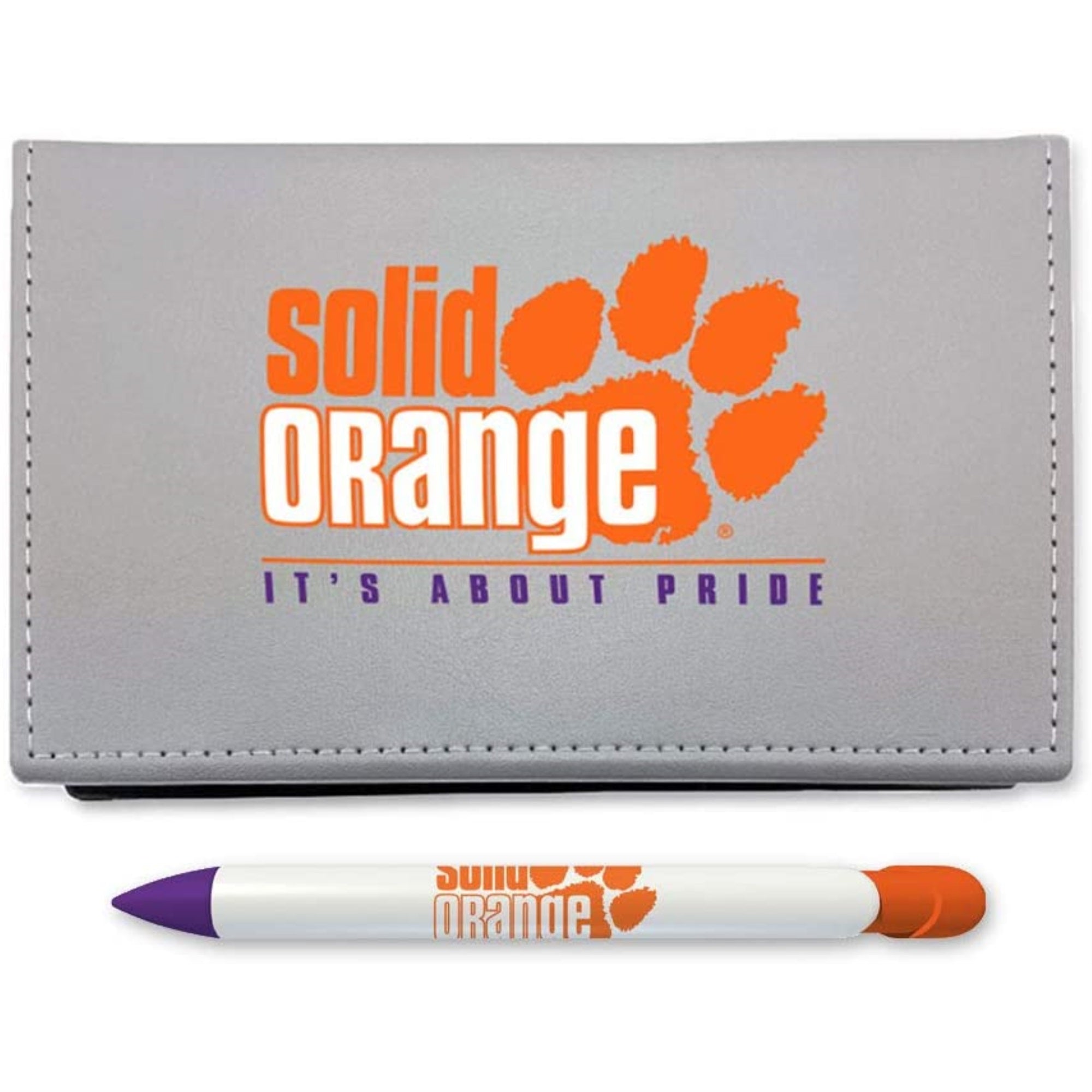 Clemson Sticky Note Desk Set With Rotating Message Pen (2212)