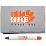 Clemson Sticky Note Desk Set With Rotating Message Pen (2212)