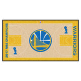 Golden State Warriors 2017 Nba Champions Court Runner Rug - 24In. X 44In.