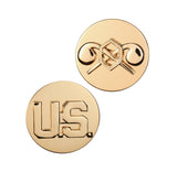 Army Enlisted Chemical & U.S. STA-BRITE® Pin-on (pair)