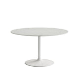 Rowan 54 Modern Luxury Pedestal Round Marble Dining Table