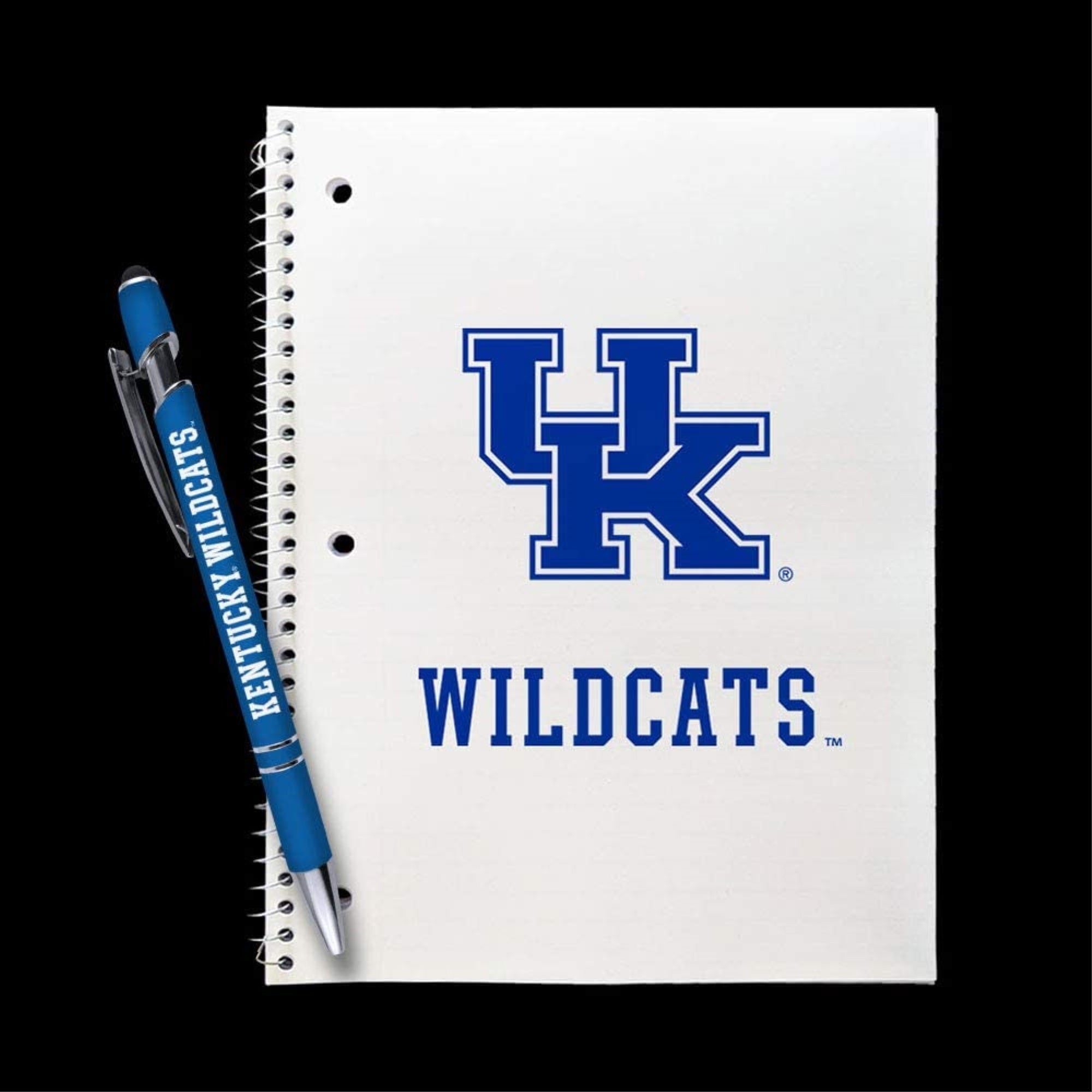Kentucky Wildcats Gift Set - Spiral Notebook And Comfort Feel Metal Pen (2301)