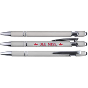 Mississippi (Ole Miss) Gift Set - Spiral Notebook And Comfort Feel Metal Pen (2314)