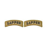 Army Sapper OCP Tab with Hook Fastener (pair)