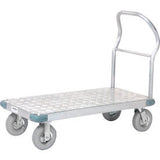 Global Industrial Aluminum Diamond Deck Platform Truck 60X30 1200 Lb. Cap. 8 Pneu Casters
