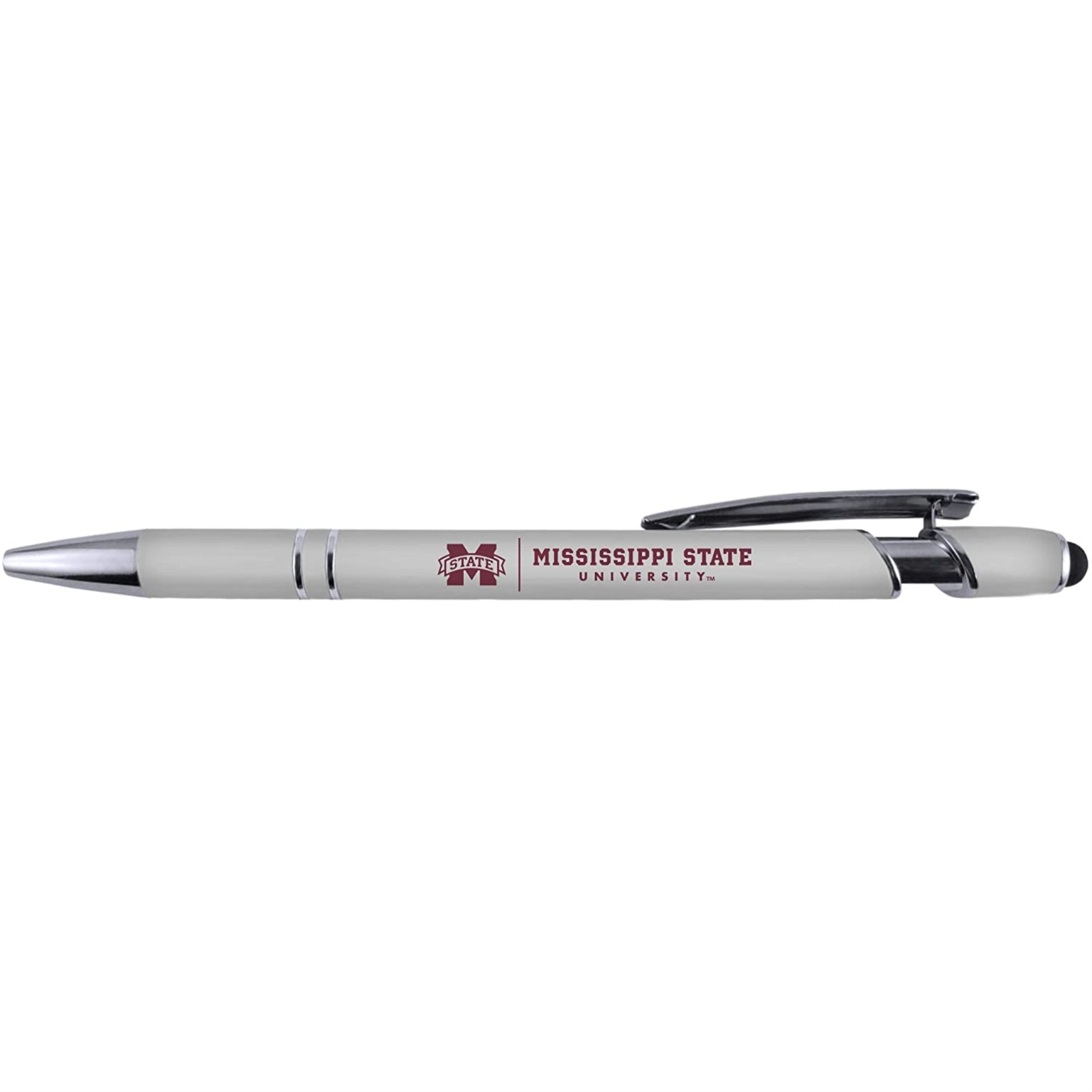 Mississippi State Bulldogs Gift Set - Spiral Notebook And Comfort Feel Metal Pen (2336)