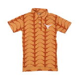 Texas Longhorns Youth Allover Print Polo Shirt