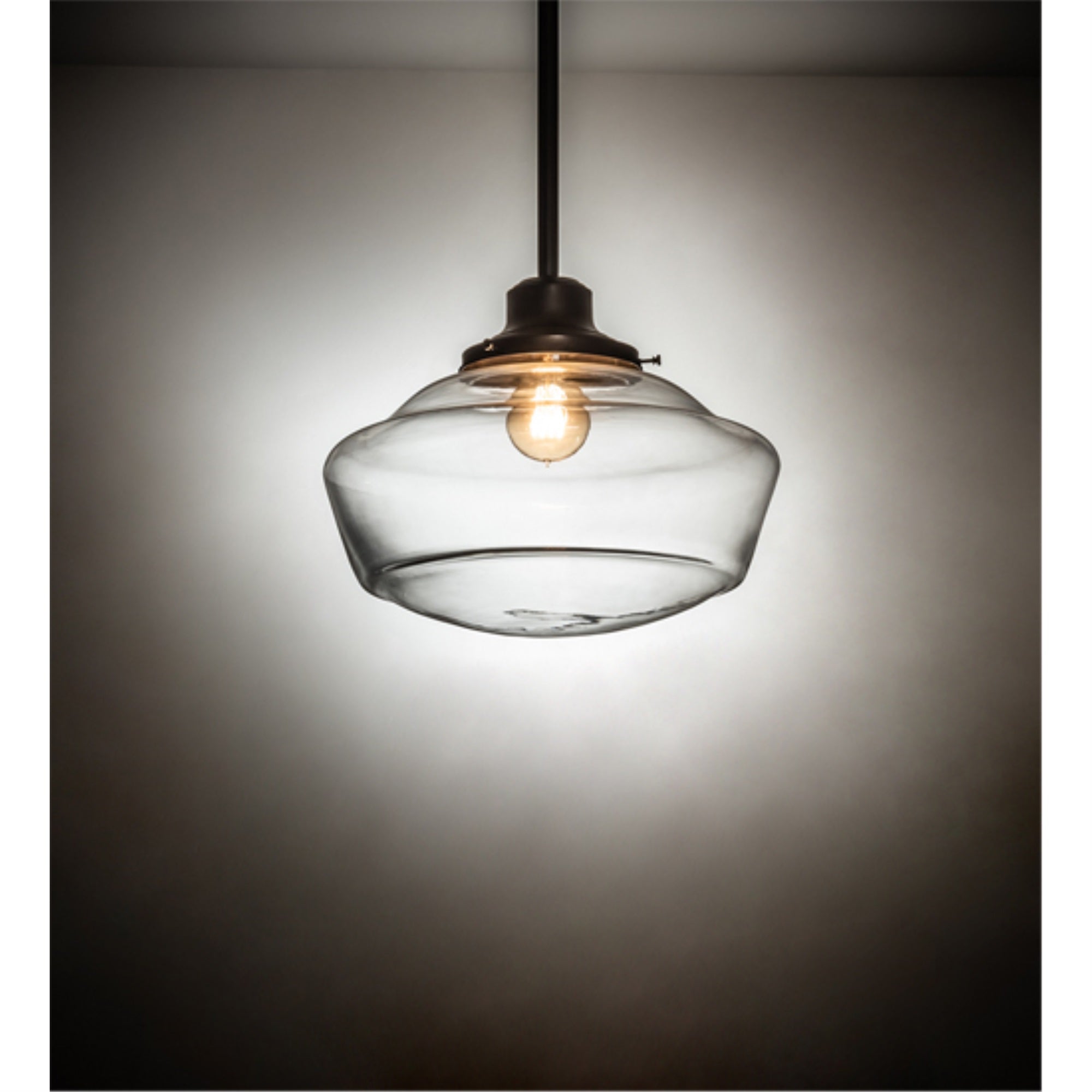 16 Wide Revival Schoolhouse W/Traditional Globe Pendant