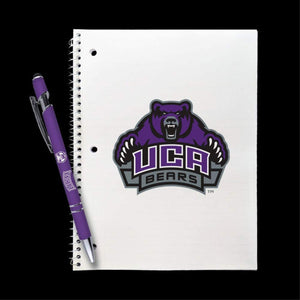 Central Arkansas Bears Gift Set - Spiral Notebook And Comfort Feel Metal Pen (2376)
