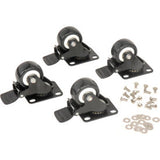 2 Swivel Locking Caster Kit For Global Industrial Network Data Rack Enclosure Cabinet
