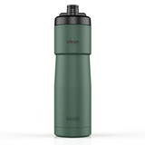 Clean Bottle Insulated Bike Water Bottle, 23 oz, Black, Easy Clean Nozzle, Squeeze Design, Model SPT23001