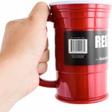 Reusable Red Beer Mug – 24oz